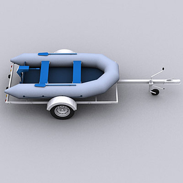 3ds dinghy trailer - Dinghy & Trailer by QLEE