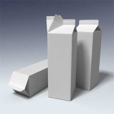 litre milk carton 3d model - Milk Carton - 1 litre by Adam Walker Film