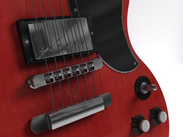 3d band rock guitar - band set by monkeyodoom