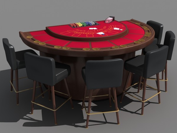 casino table blackjack roulette 3d model - roulette_table(MAX).zip by monkeyodoom