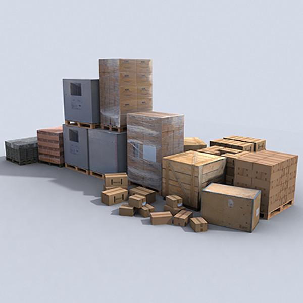 pallet rack 1 3d model - Pallet Rack 1 by papillon