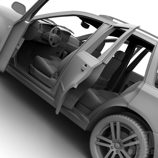 maya generic car - Generic Car 004 - SUV by 3Dbarrel