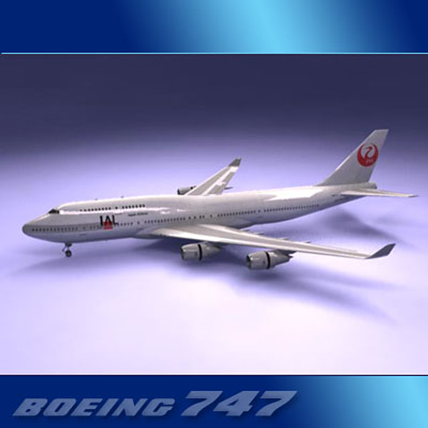 airlines 747 jumbo jet 3ds - Boeing 747-400 Collection... by PerspectX
