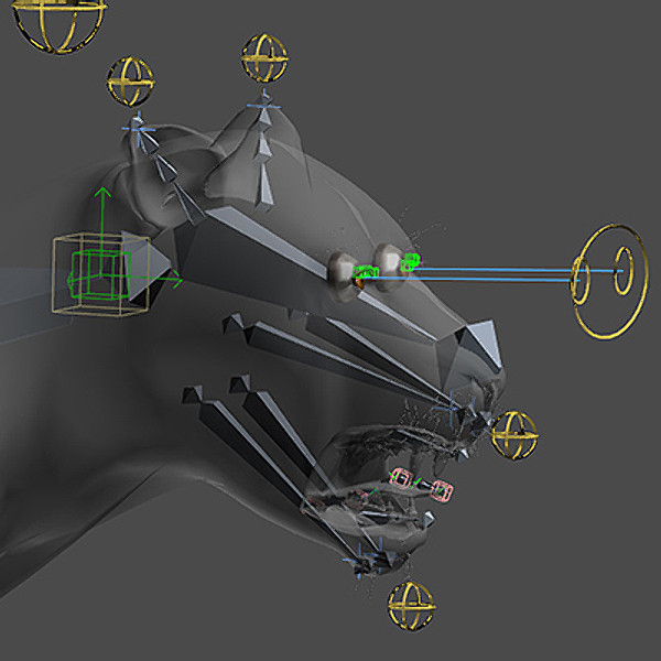 lioness polys 3d model - Animated Lioness by NONECG