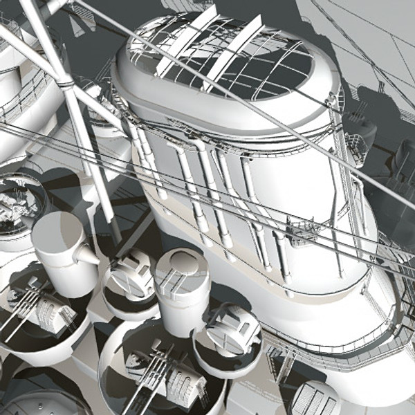 japanese battleship yamato navy ship 3d model - YAMATO battleship Huge model by earth art