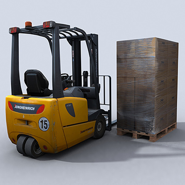3ds max forklift 2 - Forklift 2 by papillon