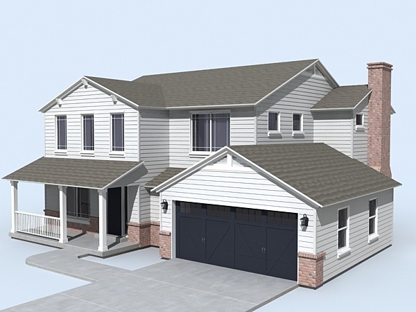 house set 10 3d 3ds - house set of 10 by monkeyodoom