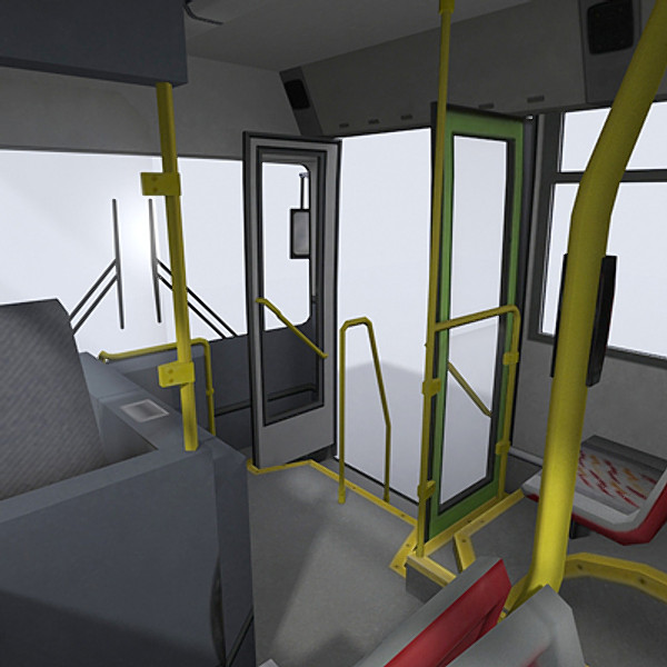 3d model urban bus - Urban Bus 1 by papillon