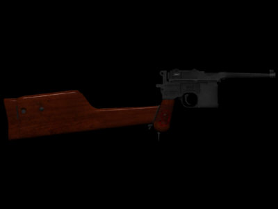 3d mauser red gun model - Mauser_RedNine.obj by fishzombie