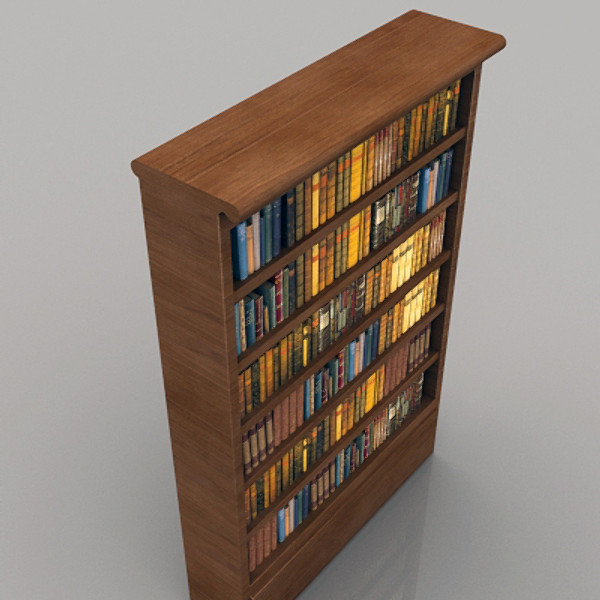 3d max bookcase books - Bookcase by scripter