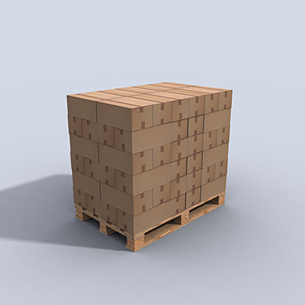 pallet rack 1 3d model - Pallet Rack 1 by papillon