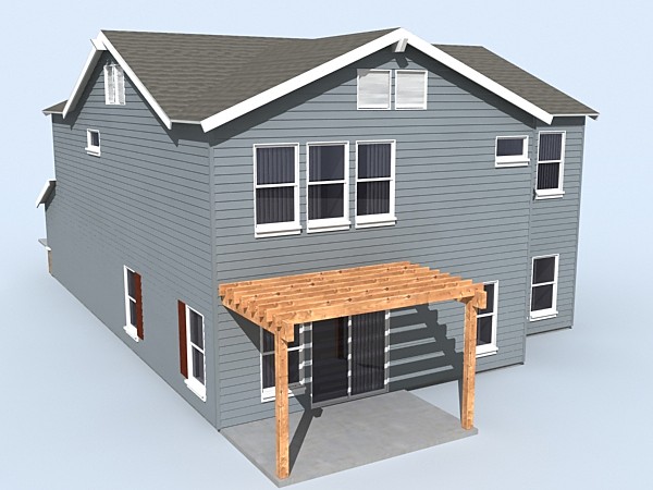 3d house set - house set 2 by monkeyodoom