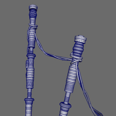 3d scottish bagpipes model - Scottish (Highland) Bagpipe... by PROTOCG