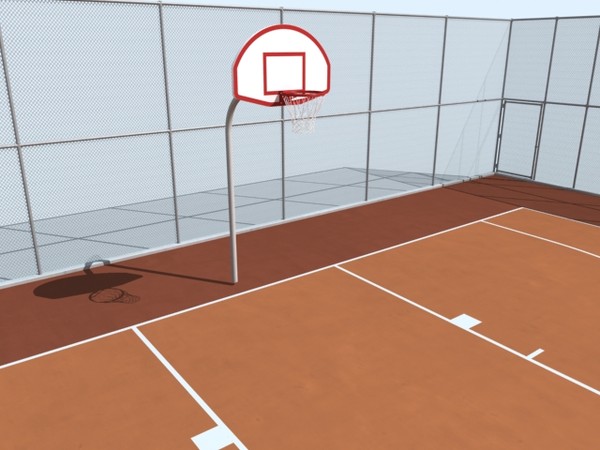 maya outdoor basketball court - basketball_outdoor_court(max7).zip by monkeyodoom