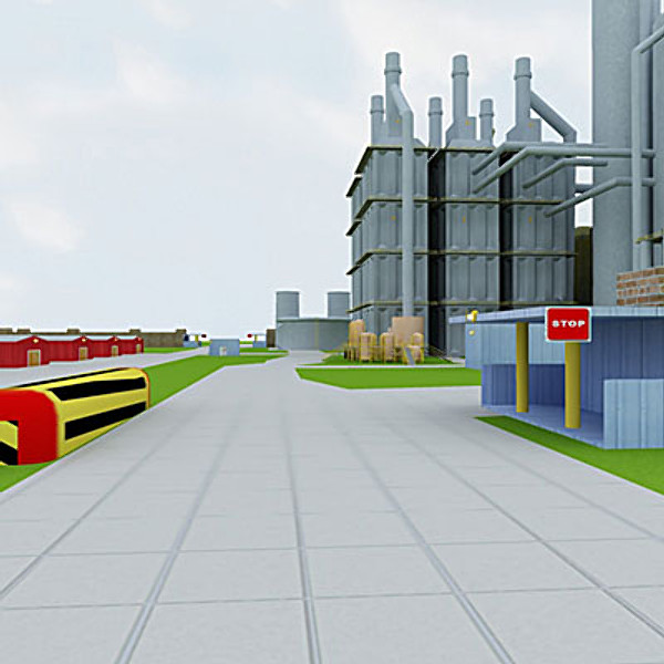 industrial complex 3d model - Factory complex II by QLEE