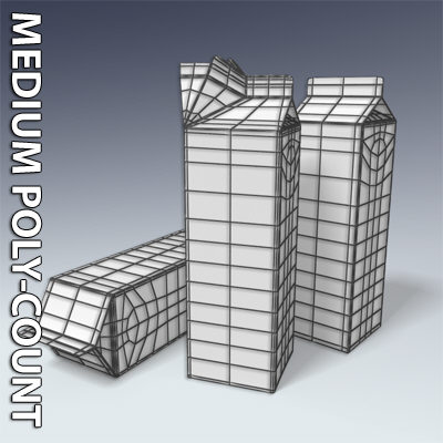 litre milk carton 3d model - Milk Carton - 1 litre by Adam Walker Film