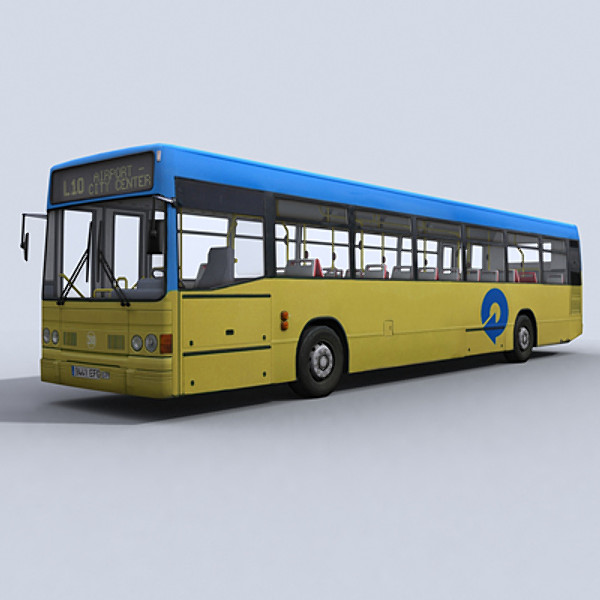3d model urban bus - Urban Bus 1 by papillon