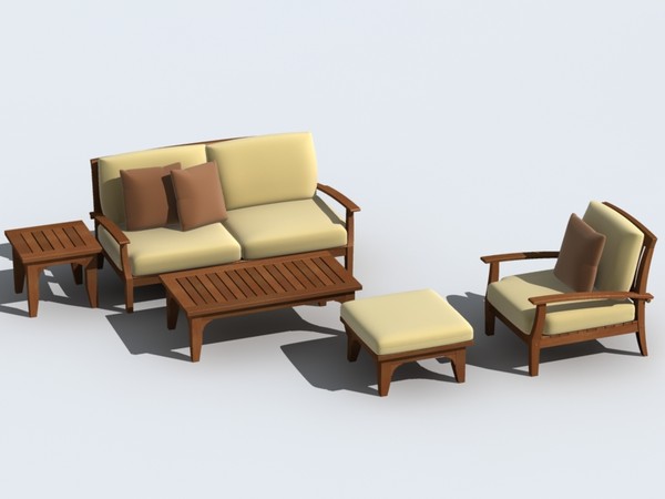 obj patio furniture set - patio_set_1_(max6).zip by monkeyodoom