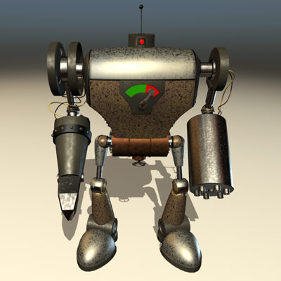 3d robot robo killer - Robo the killer... by little toyshop of uncle nazghul