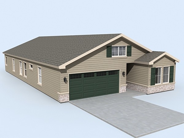 house set 10 3d 3ds - house set of 10 by monkeyodoom