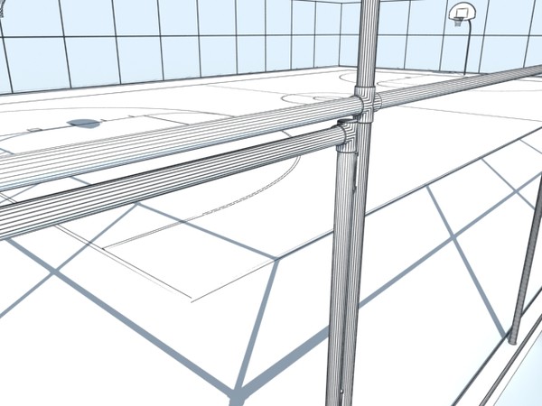 maya outdoor basketball court - basketball_outdoor_court(max7).zip by monkeyodoom