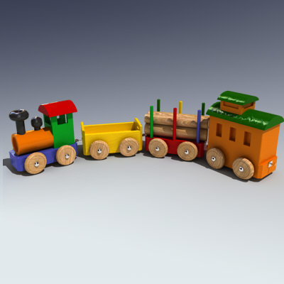 wooden toy train 3ds - Toy Train... by Adam Walker Film