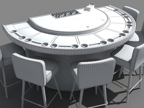casino table blackjack roulette 3d model - roulette_table(MAX).zip by monkeyodoom