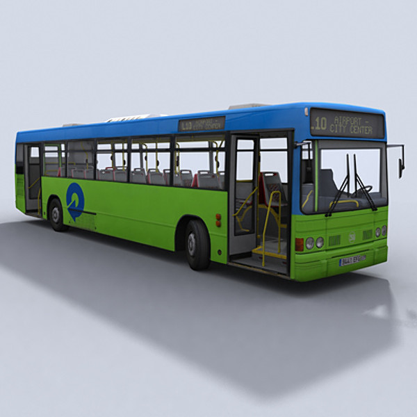 3d model urban bus - Urban Bus 1 by papillon