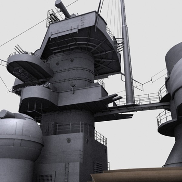 bismarck german battleship 3d model - Battleship Bismarck by NURMS