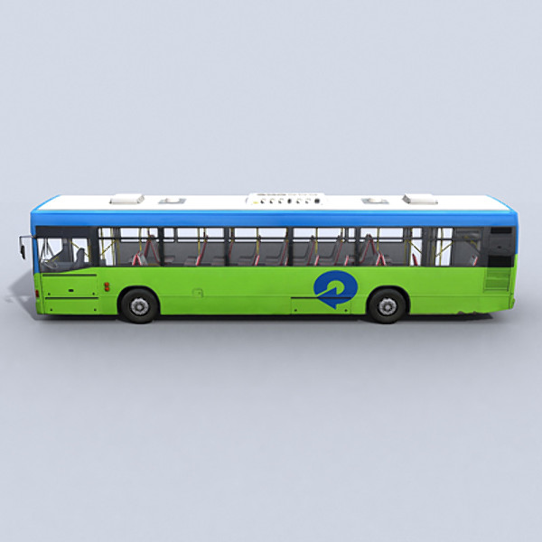 3d model urban bus - Urban Bus 1 by papillon