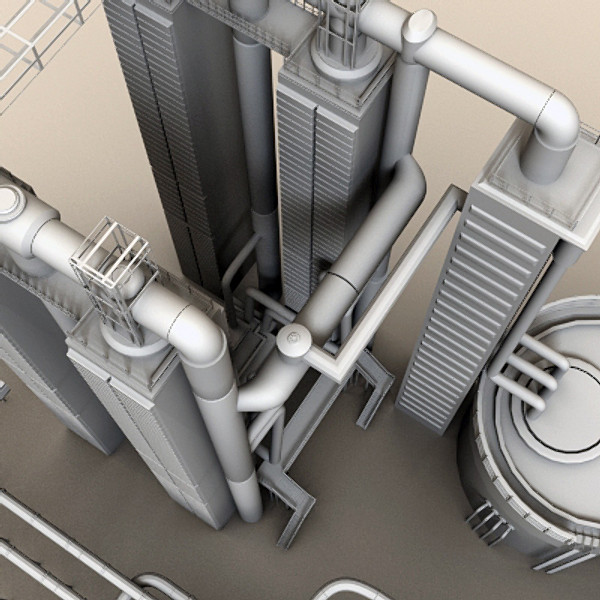 3d factory structure model - Factory by scripter