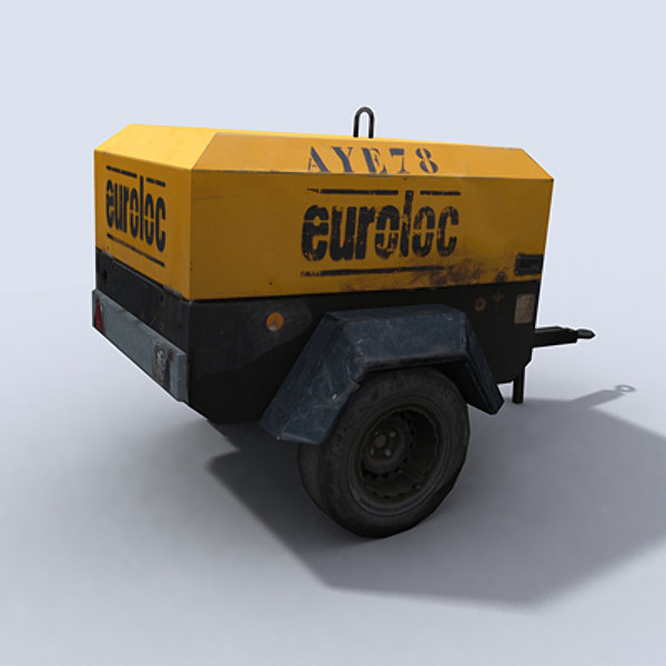 realtime machines construction public 3d model - Public Works Collection Vol.1 by papillon
