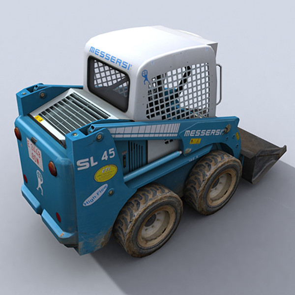 3ds max skidsteer loader - Skidsteer 1 by papillon