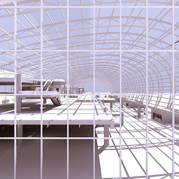 3ds max airport interior - Airport_check in interior 01.zip by Giimann