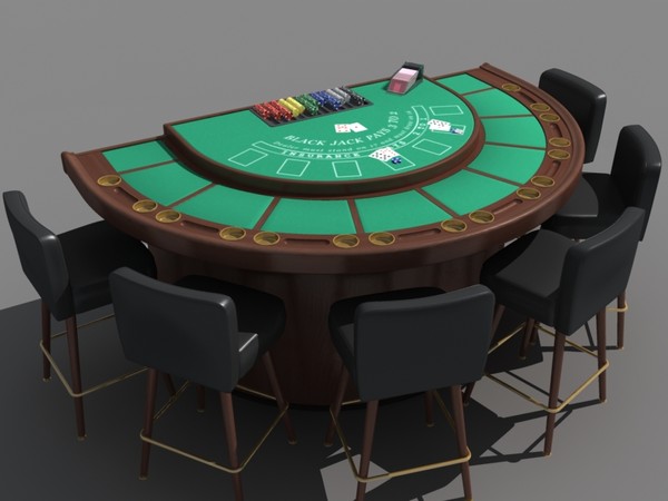 casino table blackjack roulette 3d model - roulette_table(MAX).zip by monkeyodoom