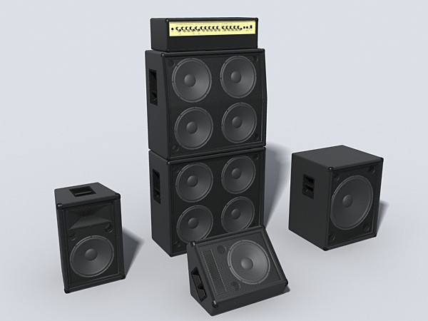 3d band rock guitar - band set by monkeyodoom