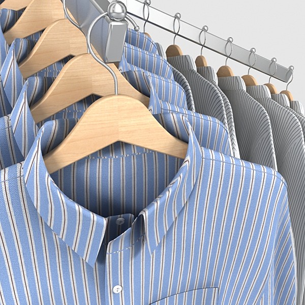 3d model dress shirt rack 1 - dress shirt rack 1 by DigitalX