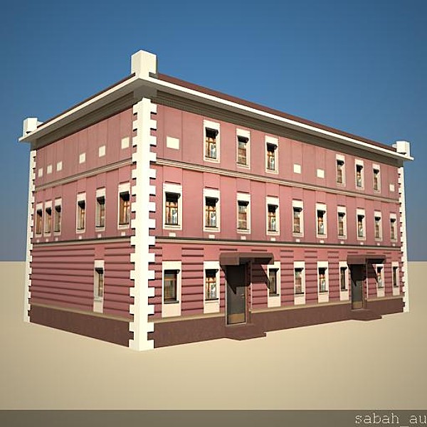 3ds building games - Building traditional style low poly by sabah_au