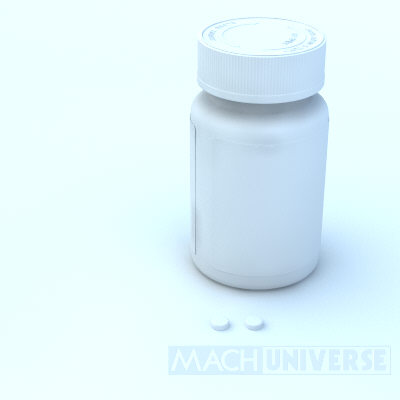prescription bottles 3d lwo - Medicine Bottles... by machuniverse