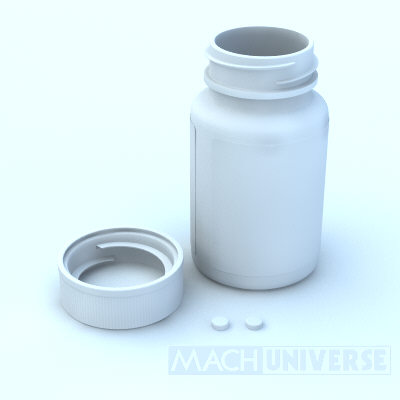 prescription bottles 3d lwo - Medicine Bottles... by machuniverse