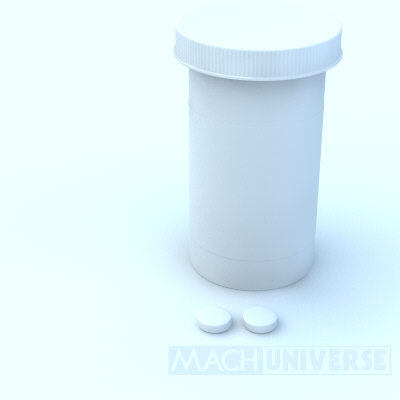 prescription bottles 3d lwo - Medicine Bottles... by machuniverse