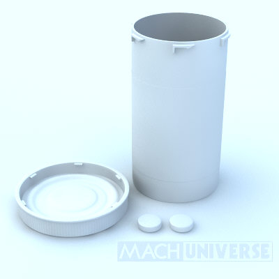prescription bottles 3d lwo - Medicine Bottles... by machuniverse