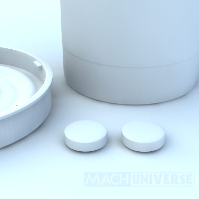 prescription bottles 3d lwo - Medicine Bottles... by machuniverse