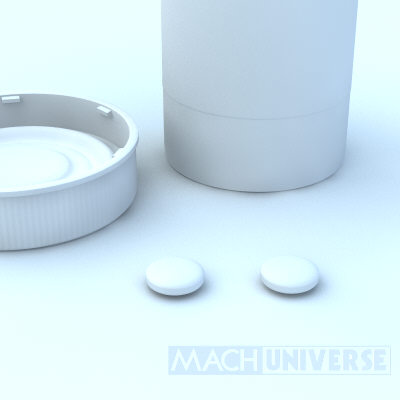 prescription bottles 3d lwo - Medicine Bottles... by machuniverse