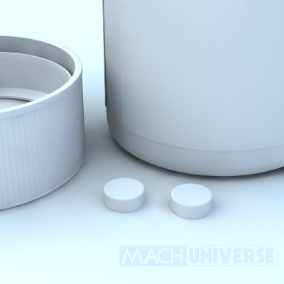 prescription bottles 3d lwo - Medicine Bottles... by machuniverse