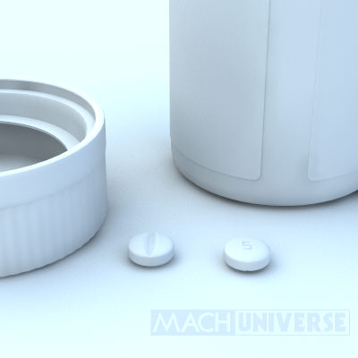 prescription bottles 3d lwo - Medicine Bottles... by machuniverse