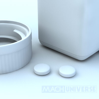 prescription bottles 3d lwo - Medicine Bottles... by machuniverse