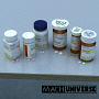 prescription bottles 3d lwo