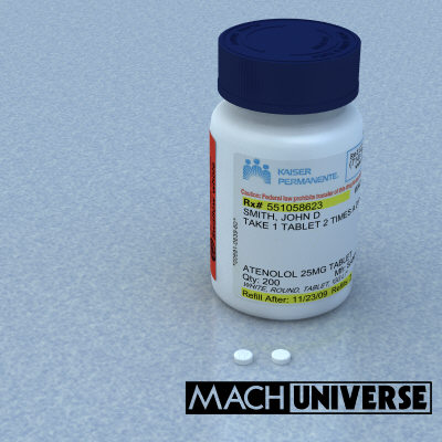 prescription bottles 3d lwo - Medicine Bottles... by machuniverse