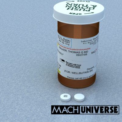 prescription bottles 3d lwo - Medicine Bottles... by machuniverse